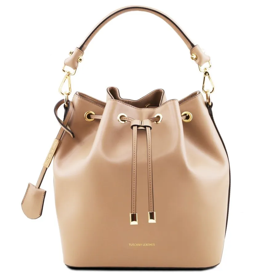 Vittoria Leather Bucket Bag