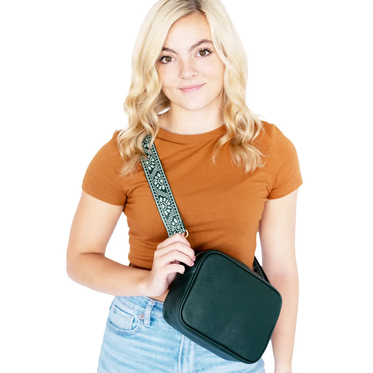 Viv & Lou Sage Gia Crossbody Strap