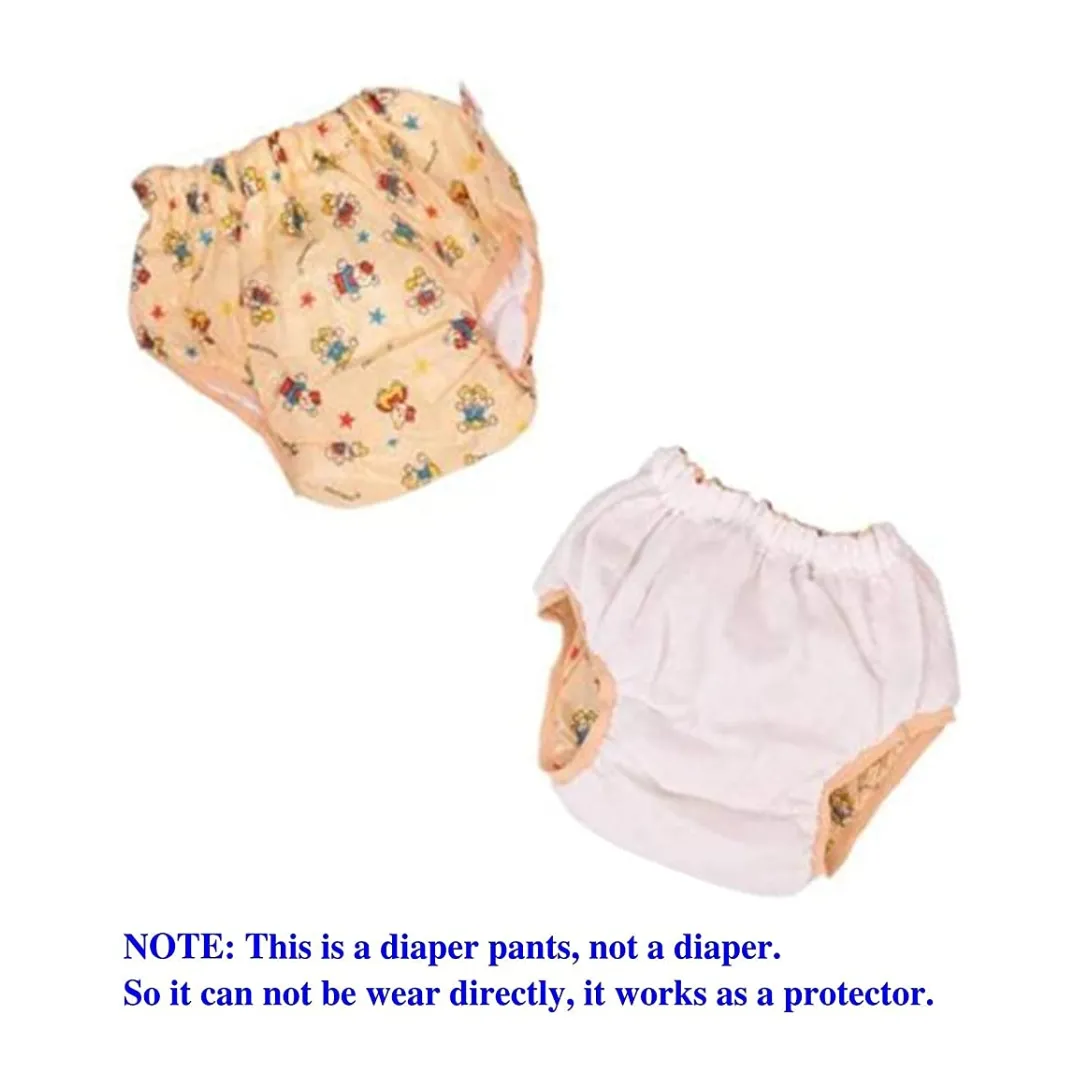 Washable Diaper Pants in Polyester PVC Jacket for Newborn Baby (Extra Large, Pack of 3)