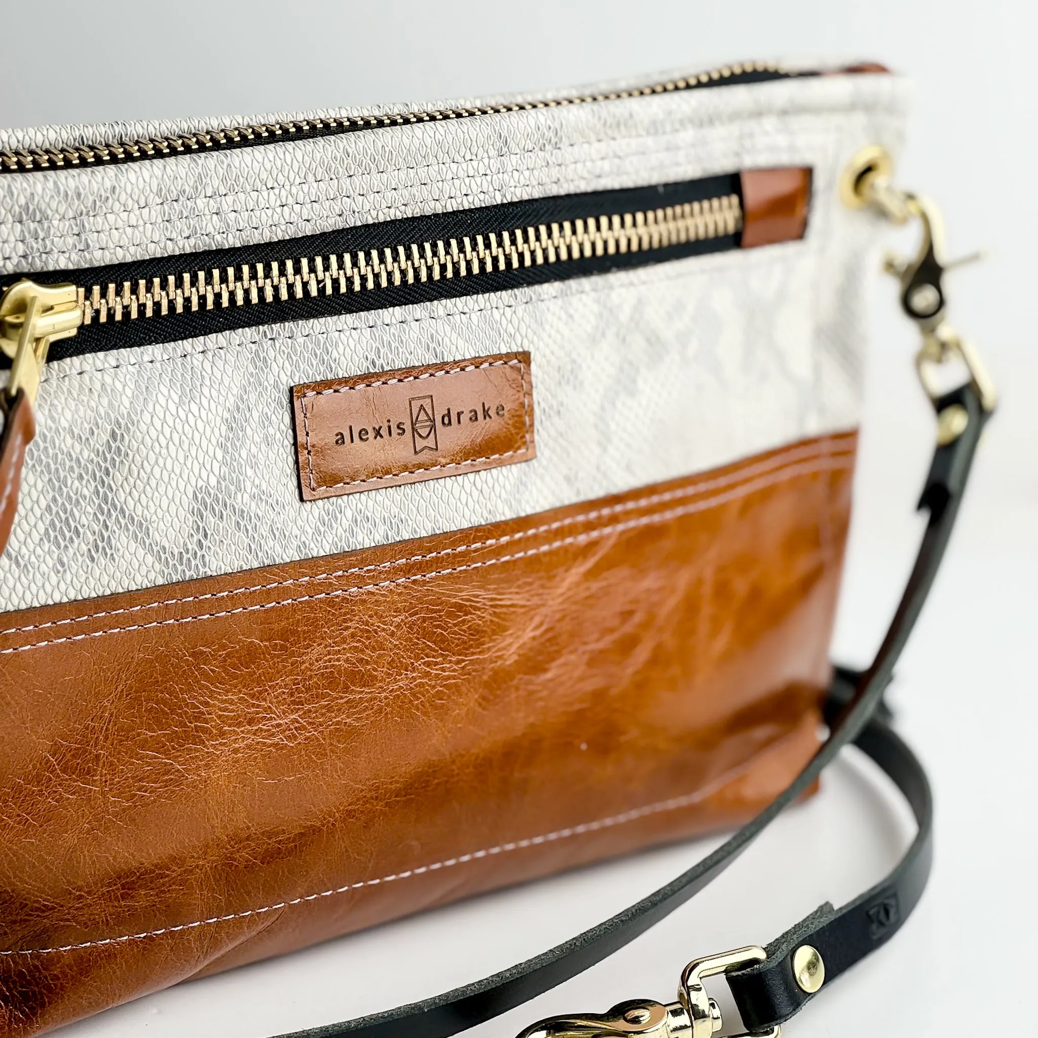 Western Woods Collection | Sophie Crossbody | Winter Python   Bourbon