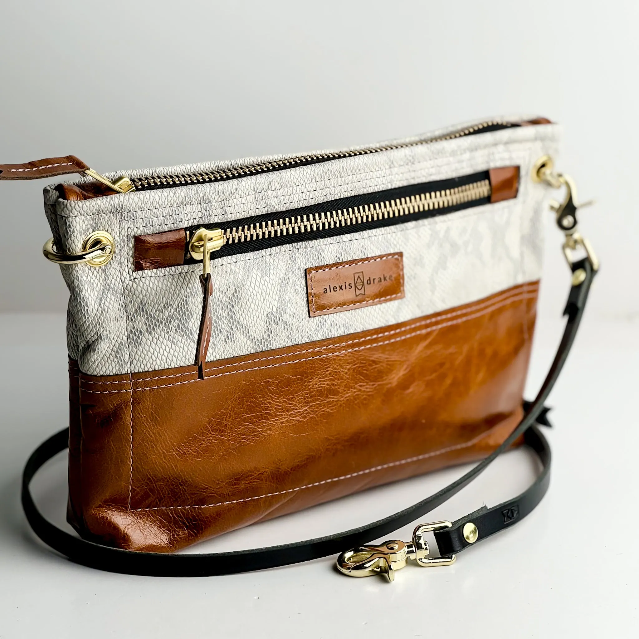 Western Woods Collection | Sophie Crossbody | Winter Python   Bourbon