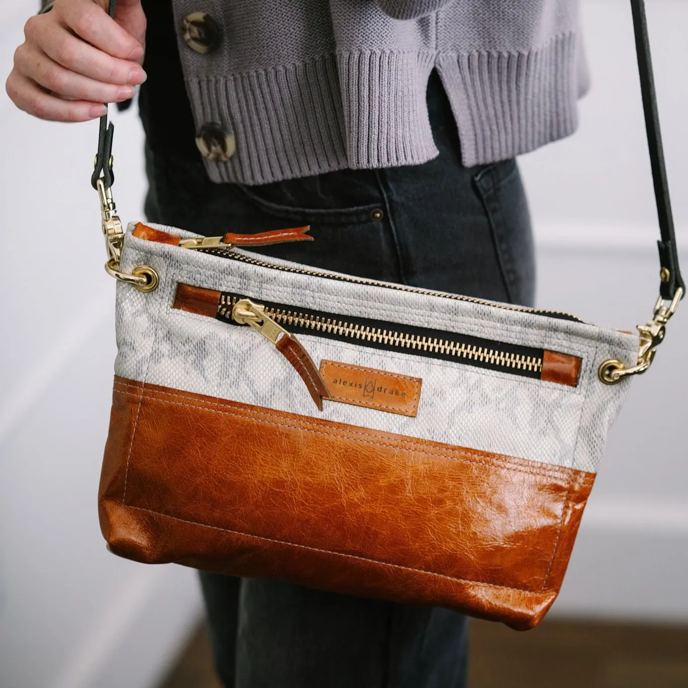 Western Woods Collection | Sophie Crossbody | Winter Python   Bourbon