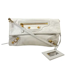 Women's Motocross Large City Envelope Handbag White