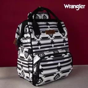 Wrangler Aztec Print Callie Backpack in Black & White