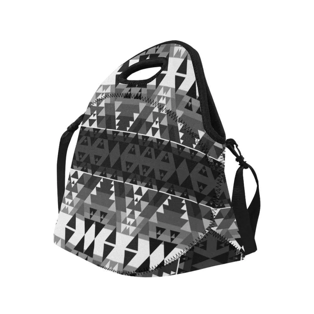 Writing on Stone Black and White Neoprene Lunch Bag/Large