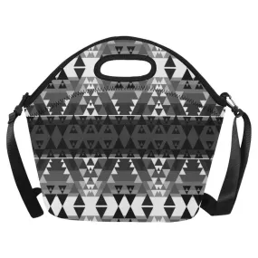 Writing on Stone Black and White Neoprene Lunch Bag/Large