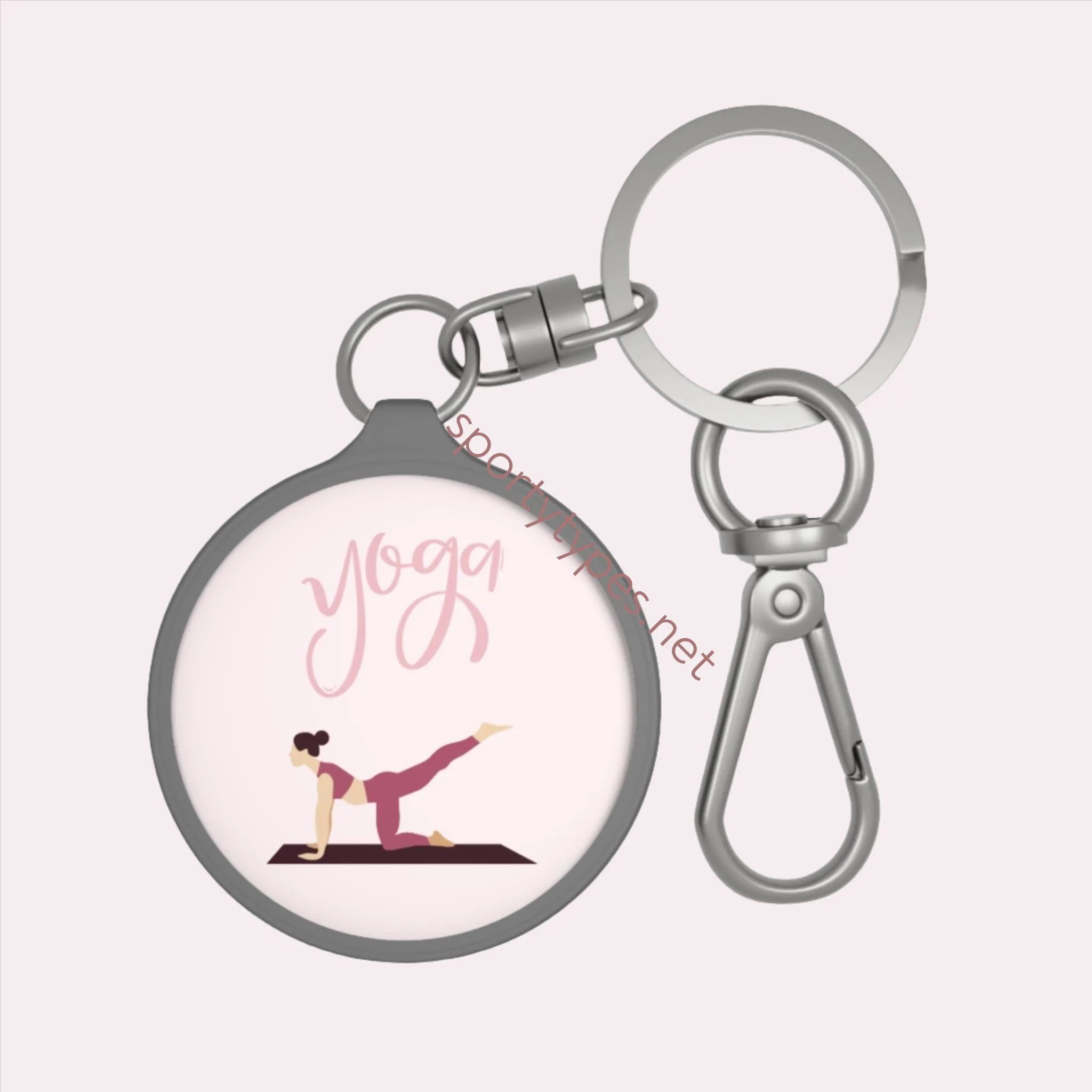 Yoga Keyring Tag